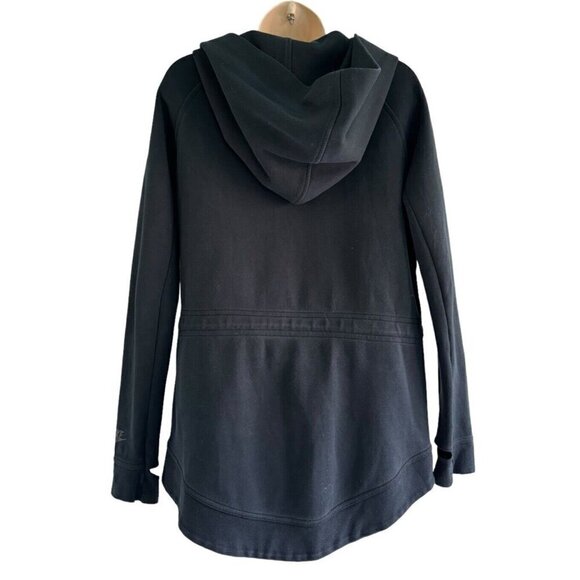 Nike Women's Sz XS Black Asymmetric Zip Tech Fleece Oversized Hoodie - Picture 3 of 11